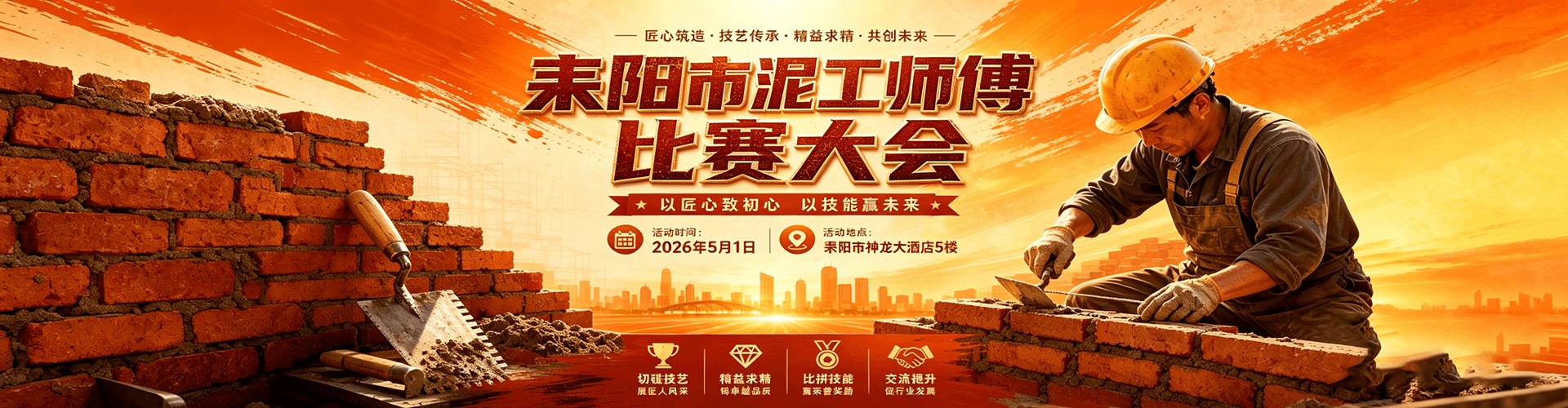 耒阳市泥工师傅比赛大会